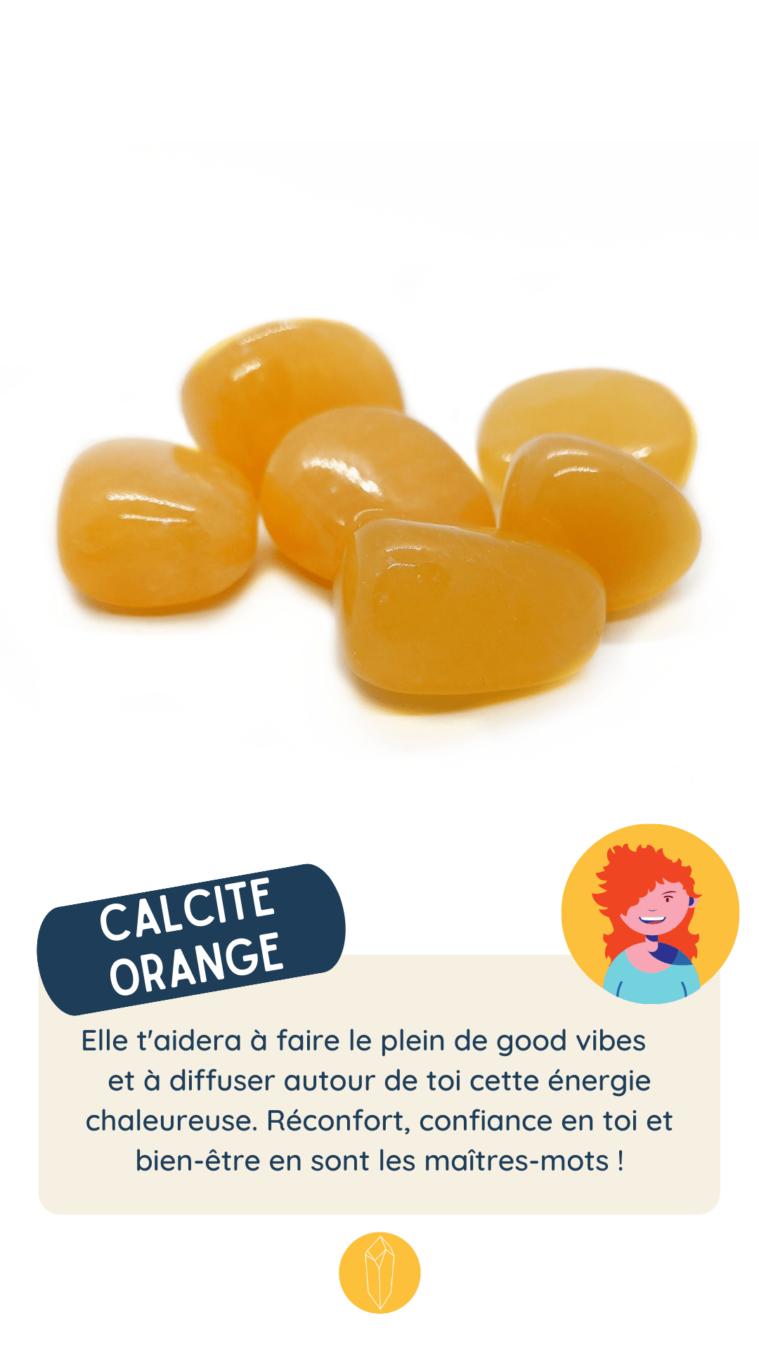 calcite orange bienfaits en lithothérapie