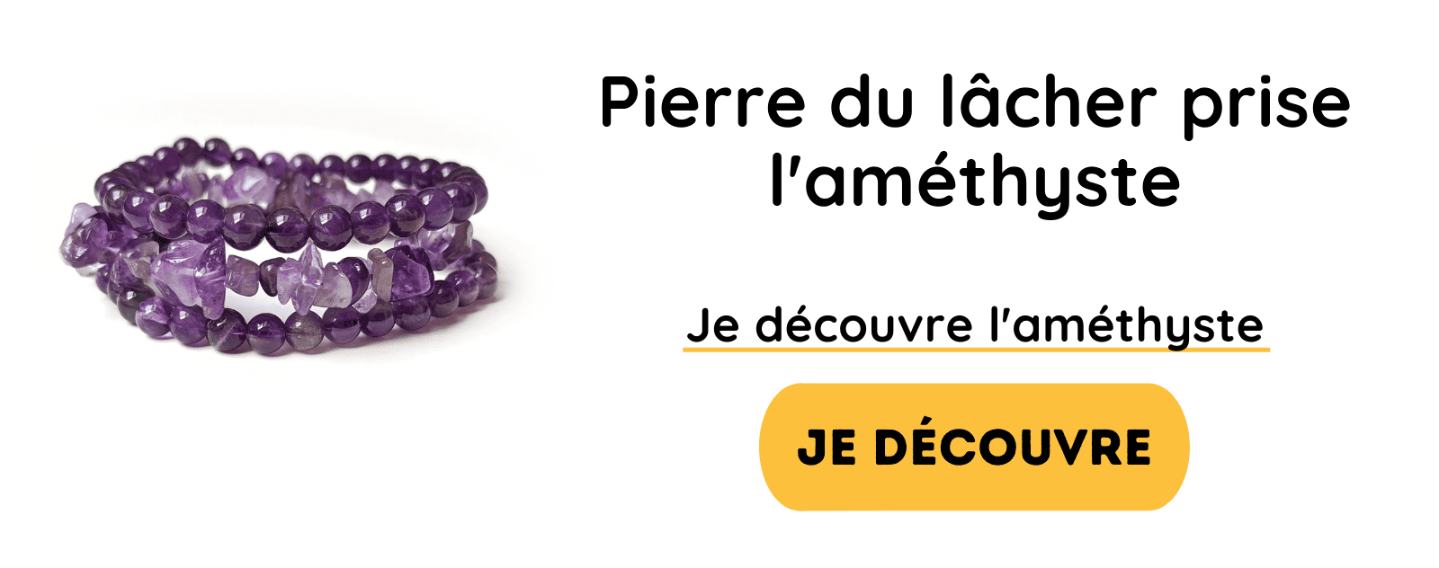 bracelet améthyste