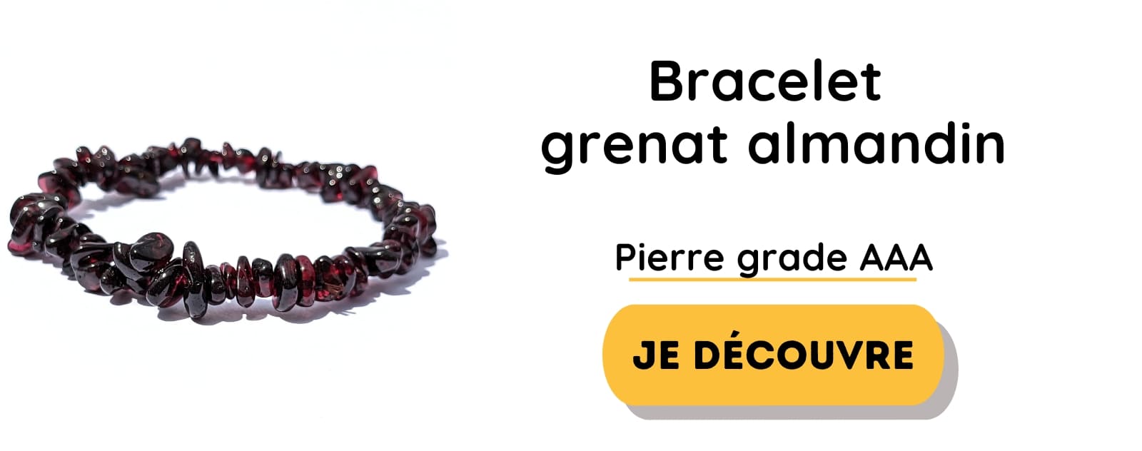 bracelet grenat almandin