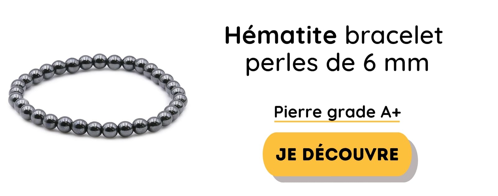 bracelet en hématite