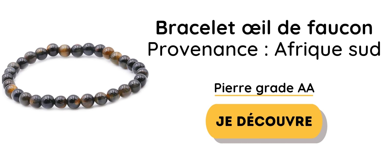 bracelet en oeil de faucon