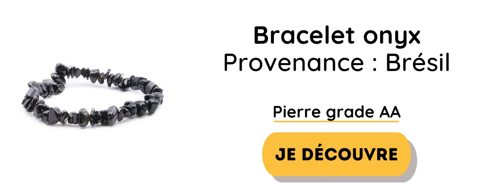 Bracelet en onyx