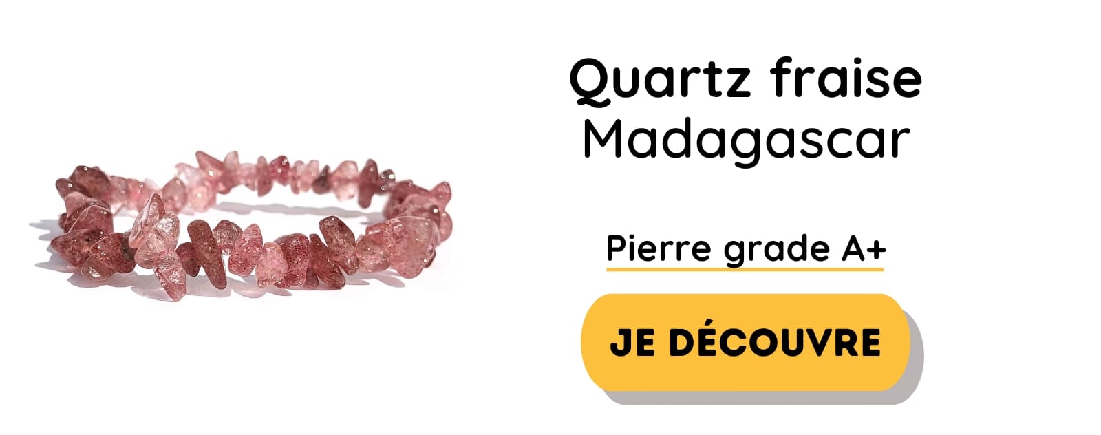 bracelet quartz fraise baroque