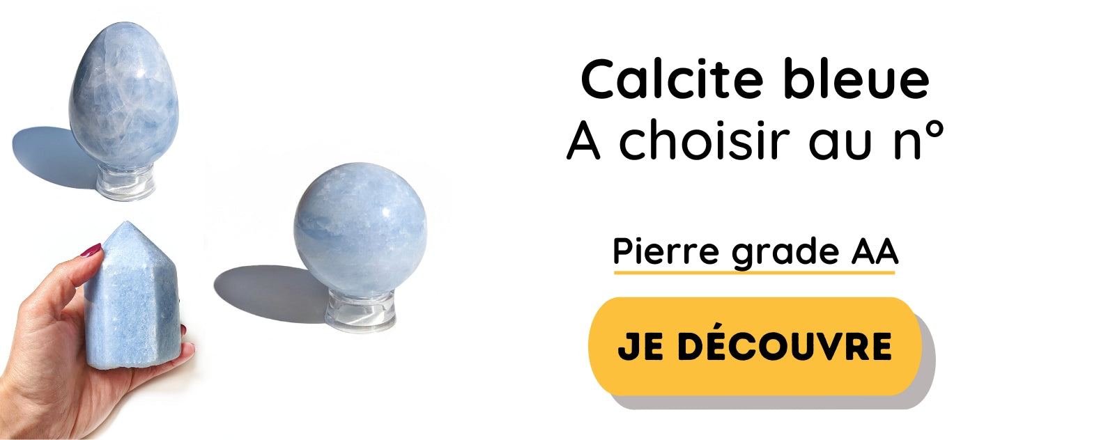 forme de calcite bleue divers