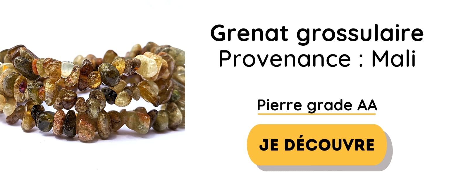 bracelet grenat grossulaire