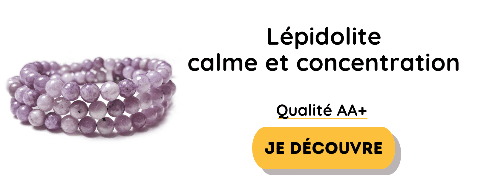 bracelet lépidolite