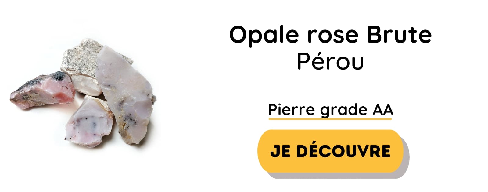 pierres brute opale rose