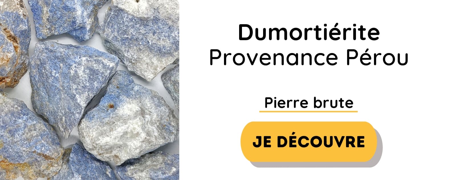 pierres brute dumortierite