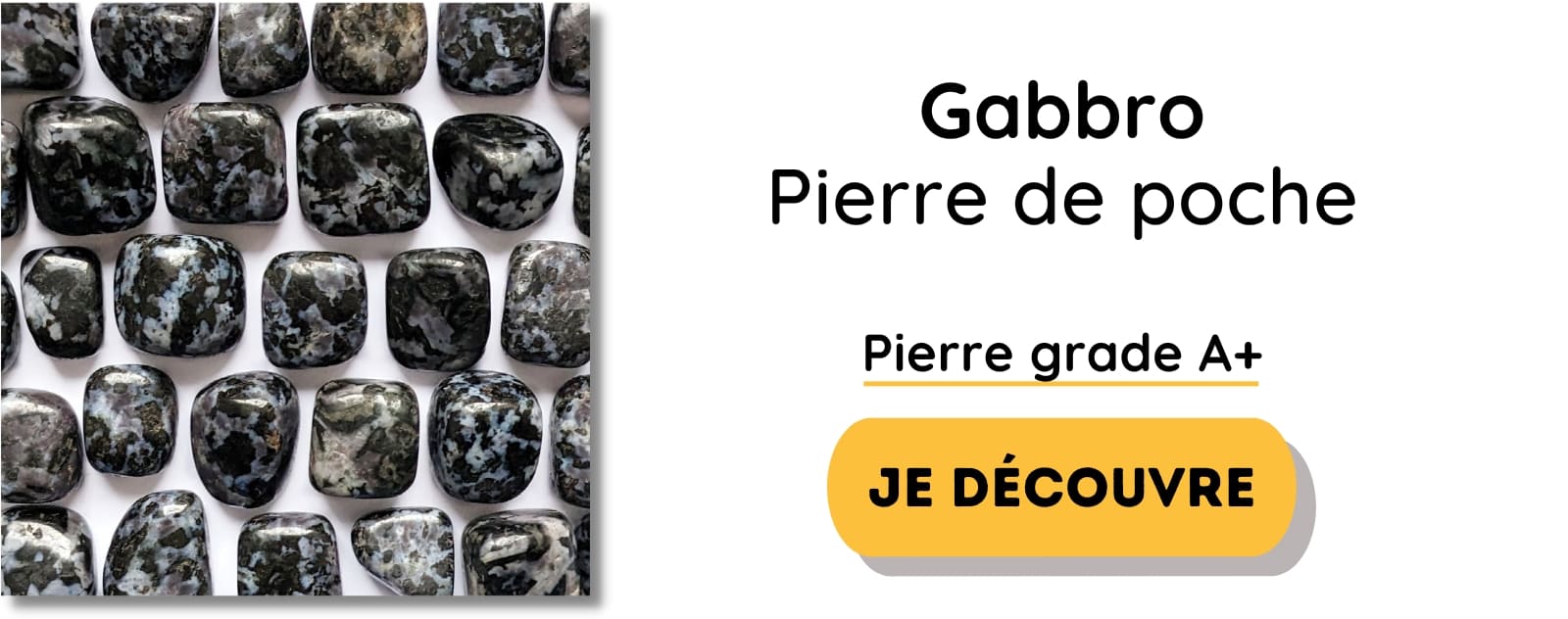 pierre roulée gabbro