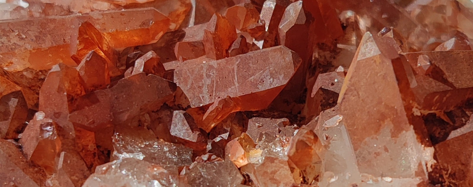quartz hématoide - quartz orange - quartz mandarine