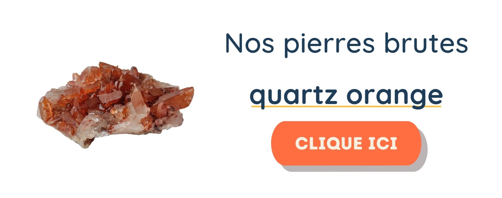 quartz orange brut