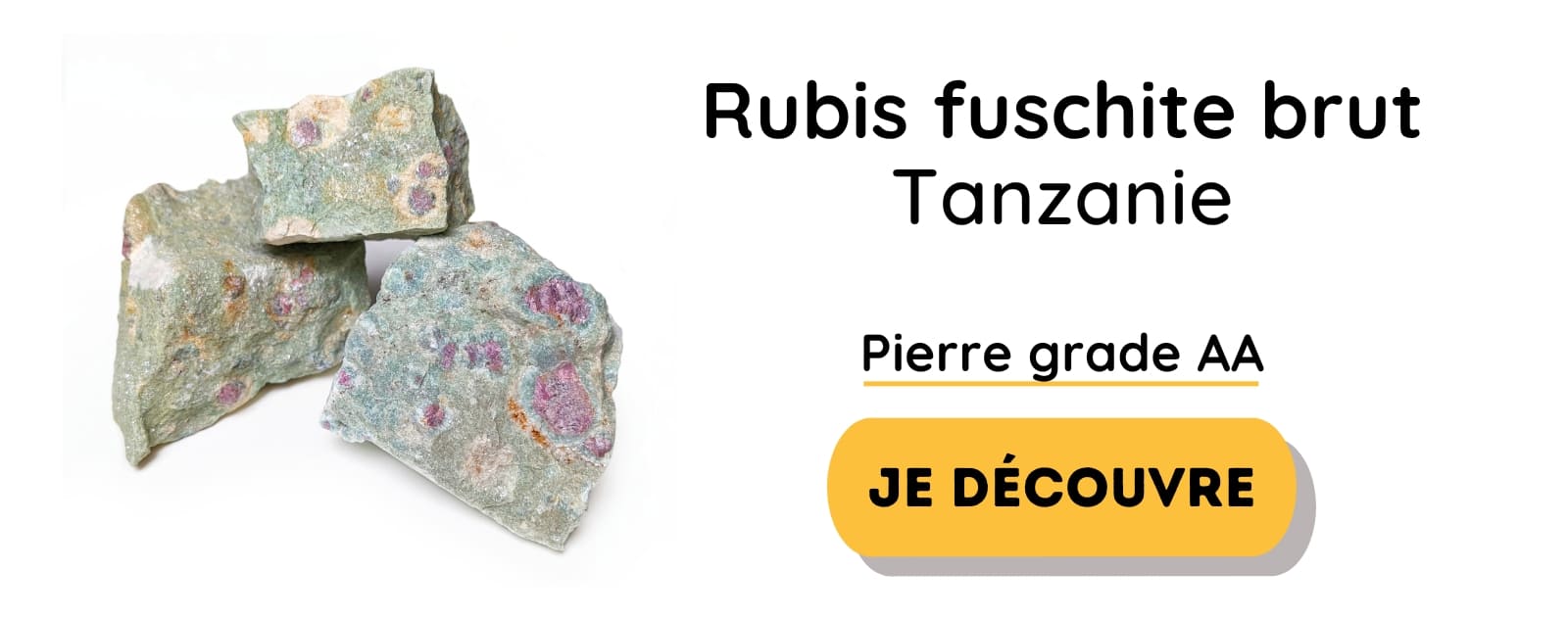 rubis fuschite brute