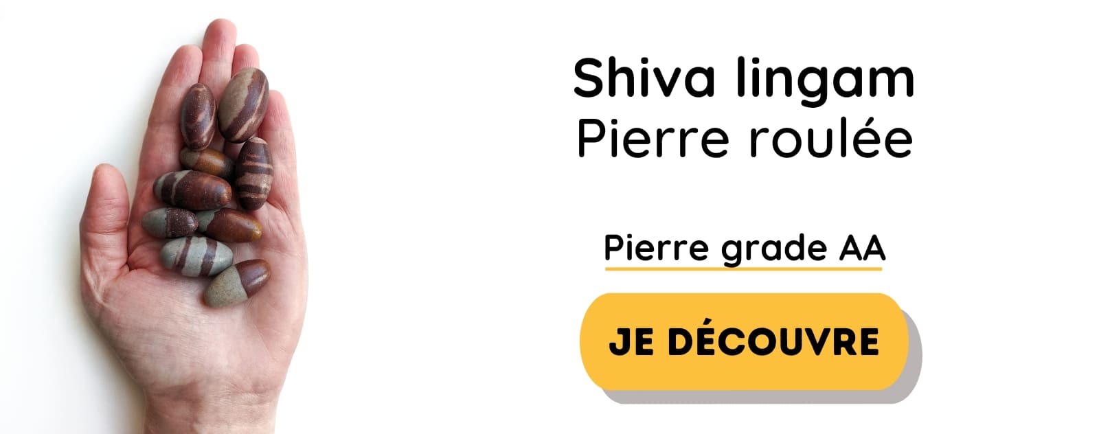 shiva lingam pierre roulée