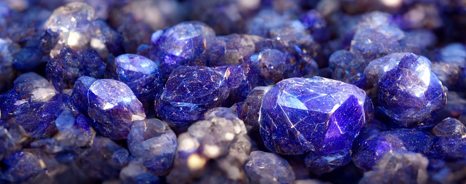 tanzanite gemme vu de près