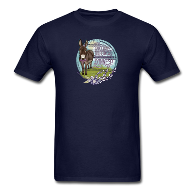 You Can't Buy Happiness Cute Donkey Farm Shirt - navy