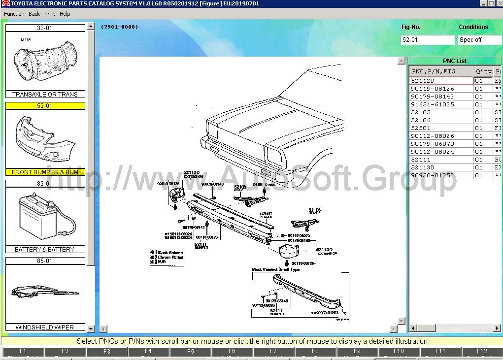 toyota epc parts