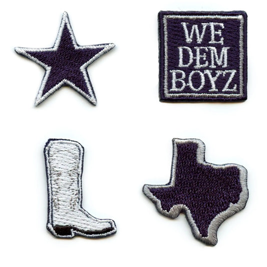Dallas Cowboys With Word 3.12x2.75 Embroidery Iron On Patch