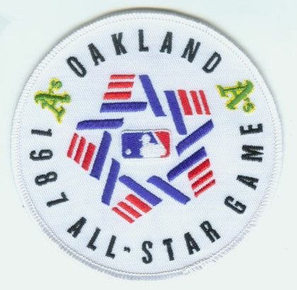 1987 MLB All Star Game Oakland A's Alameda County Coliseum Jersey Patch 