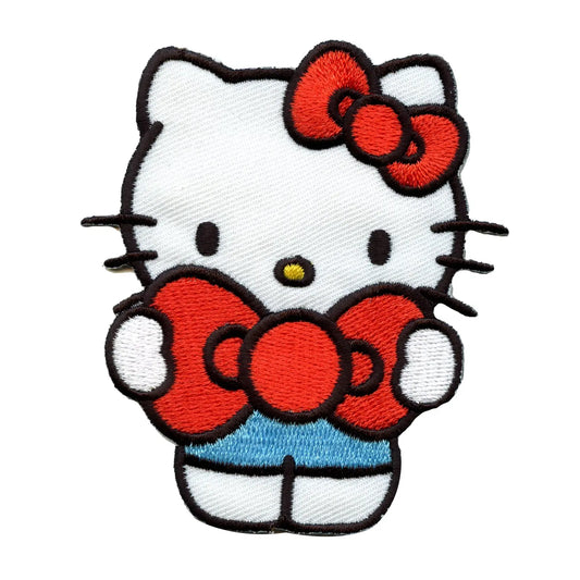 Official Hello Kitty Pizza Embroidered Iron On Patch – Patch Collection