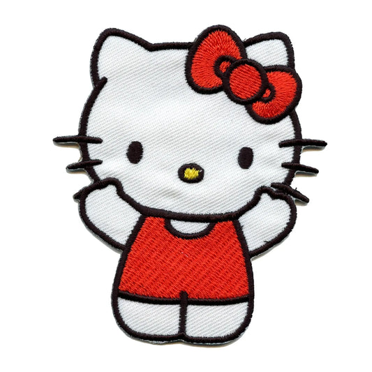 Hello Kitty Hugging Strawberry Sweet Iron On Embroidered Patch