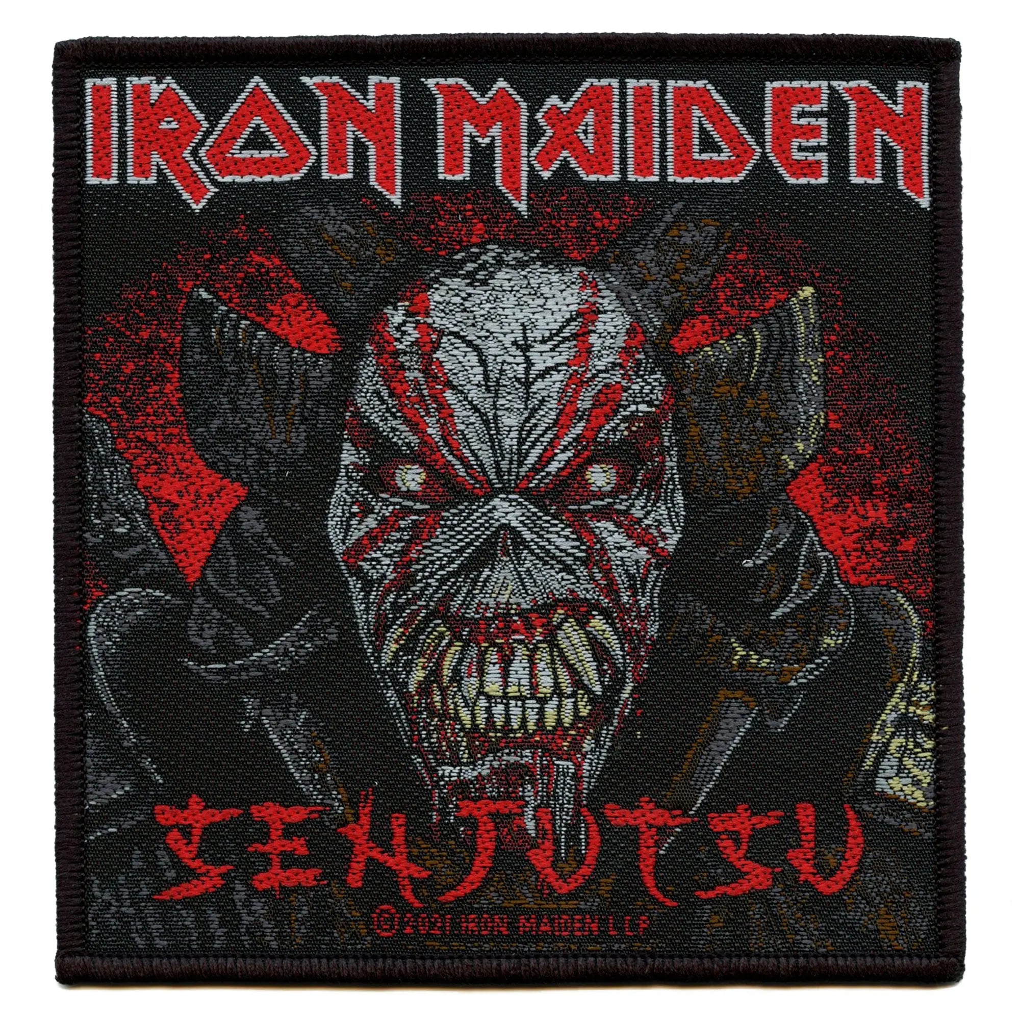 Iron Maiden Senjutsu Back Cover Patch Heavy Metal Rock Woven Iron On