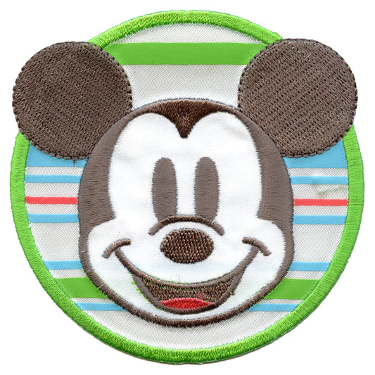 Disney Mickey Mouse With Script Iron on Embroidered Patch