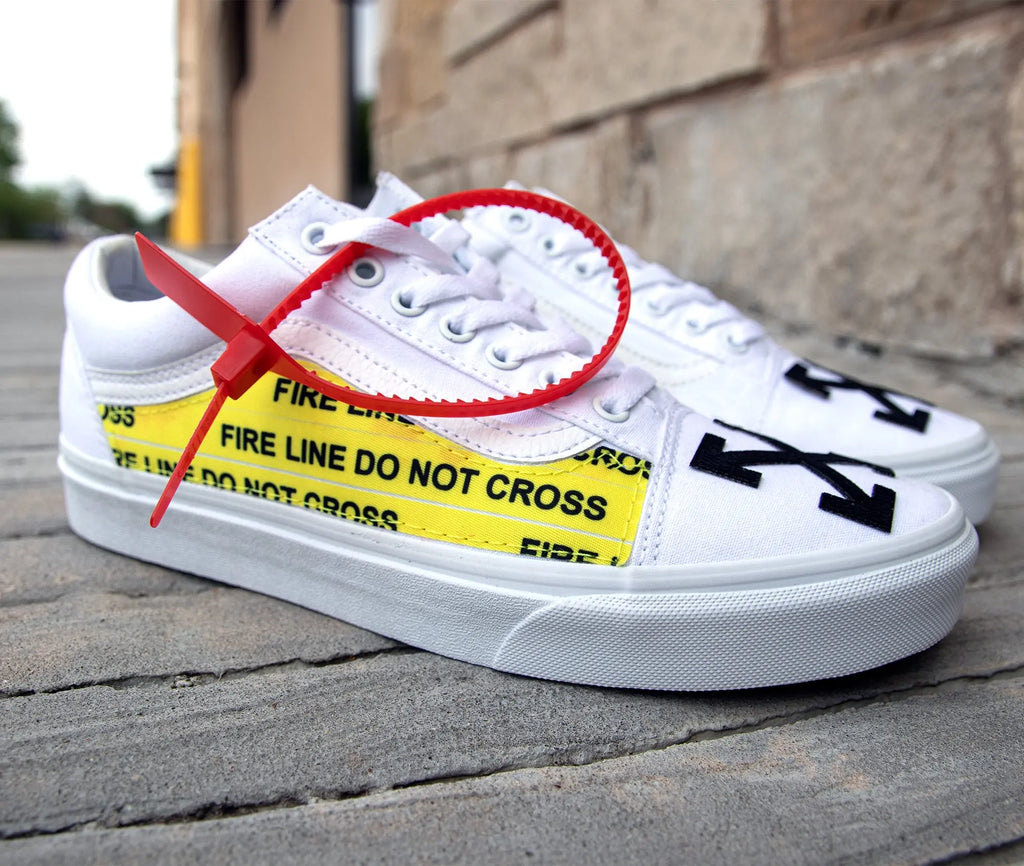 Vans Old Skool x OFF White Custom Handmade By Patch Collec