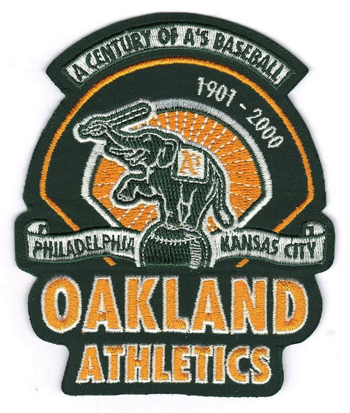 Oakland A's Athletics Elephant on Ball Jersey Sleeve Patch