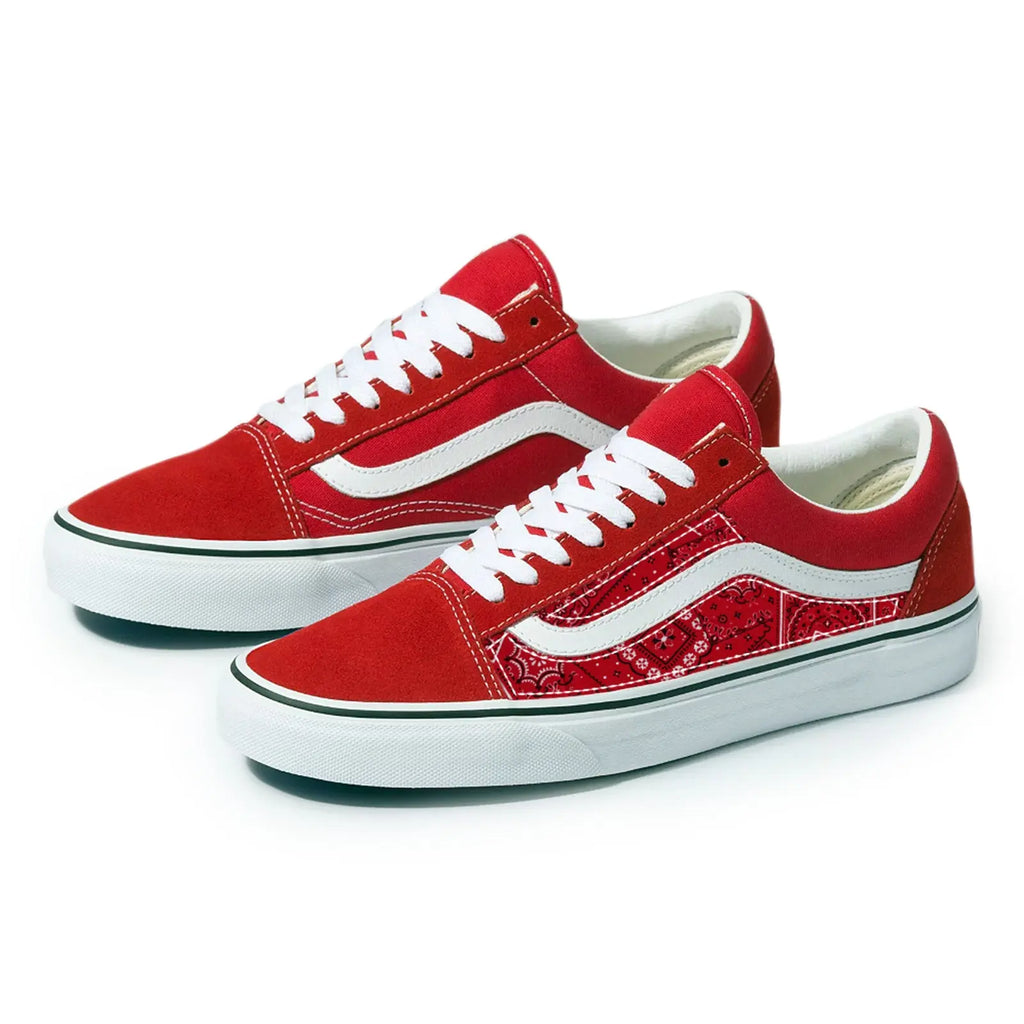 vans red shoes