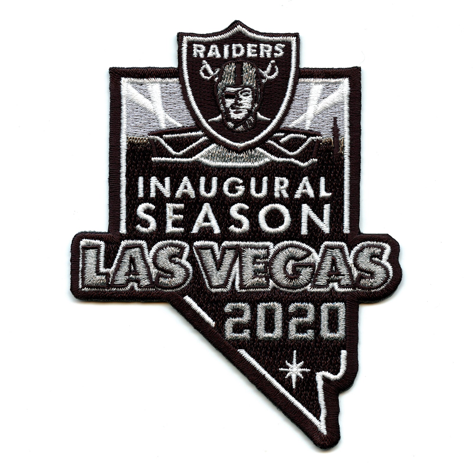 raiders inaugural patch jersey