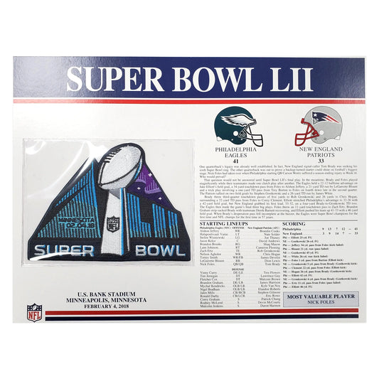 2017 SEASON SUPER BOWL LII 52 MINNEAPOLIS MN SB 52 Iron-On Jersey LOGO Patch