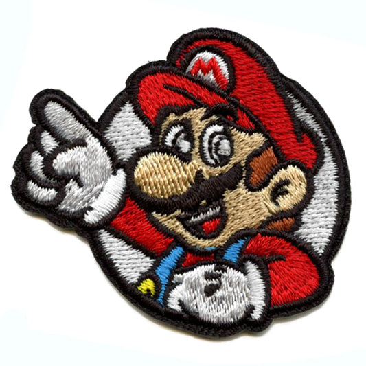 Nintendo Super Mario Game Yellow Mega Mushroom Iron On Patch 