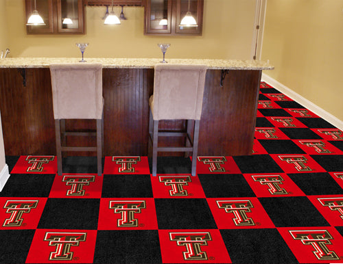 Texas Tech Red Raiders Carpet Tiles 20-Pack 18" x 18" 