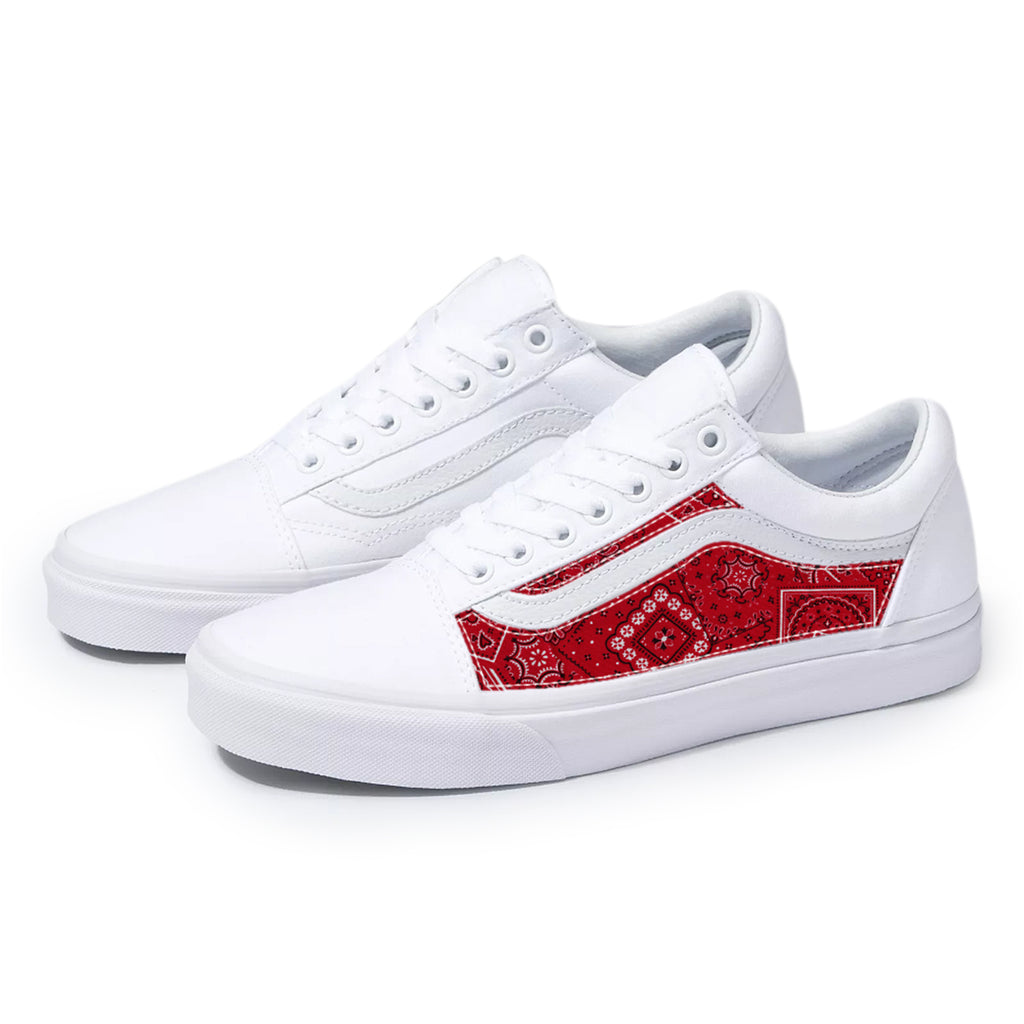 red bandana vans