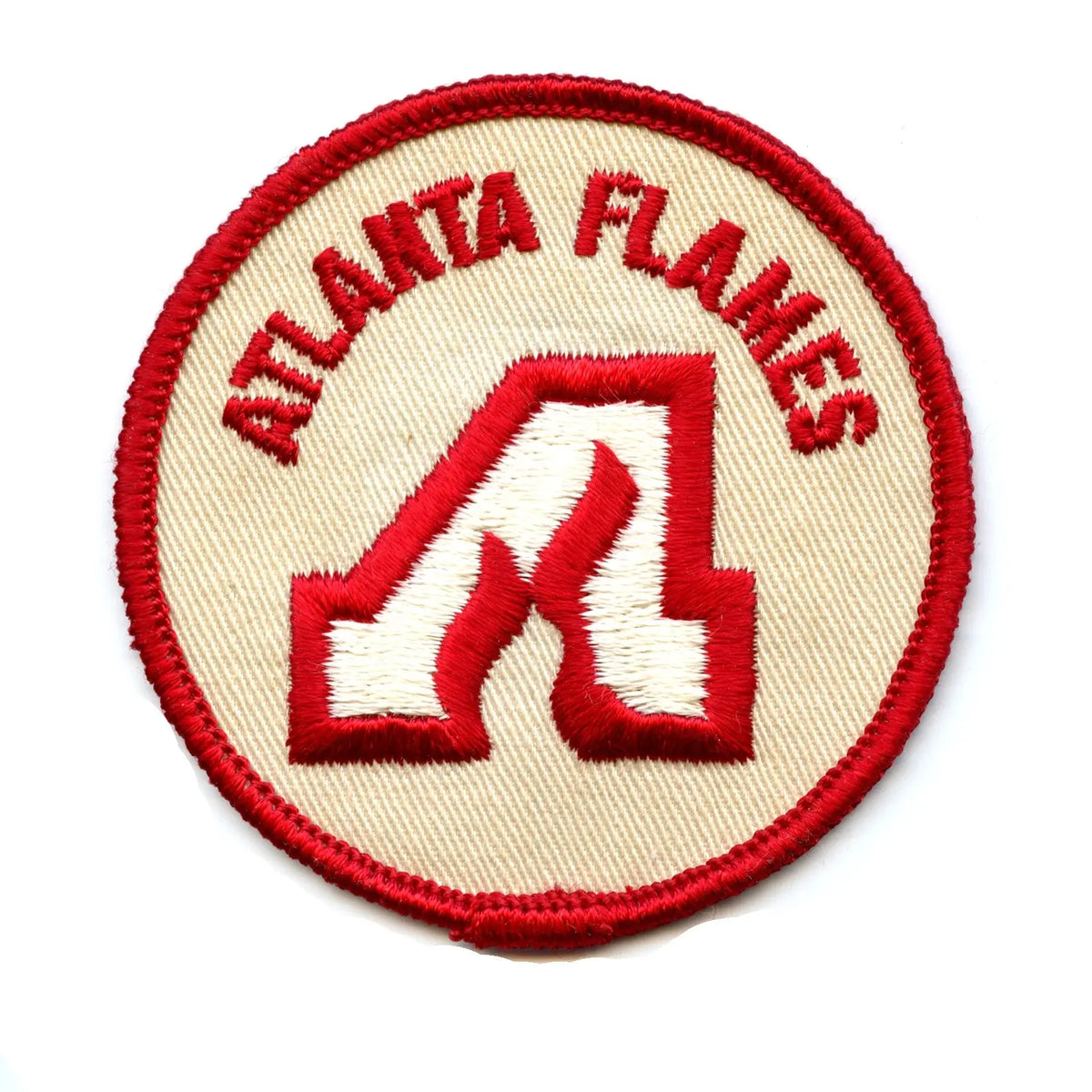 1970'S Atlanta Flames NHL Hockey Vintage Round Team Logo Patch