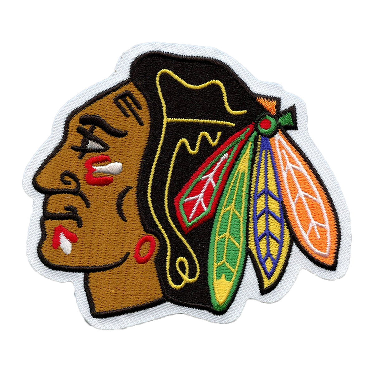 Chicago Blackhawks Primary Team Indian Head Logo Patch