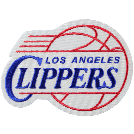 2002-03 LOS ANGELES CLIPPERS NBA BASKETBALL 4.5 BLACK FELT TEAM LOGO PATCH