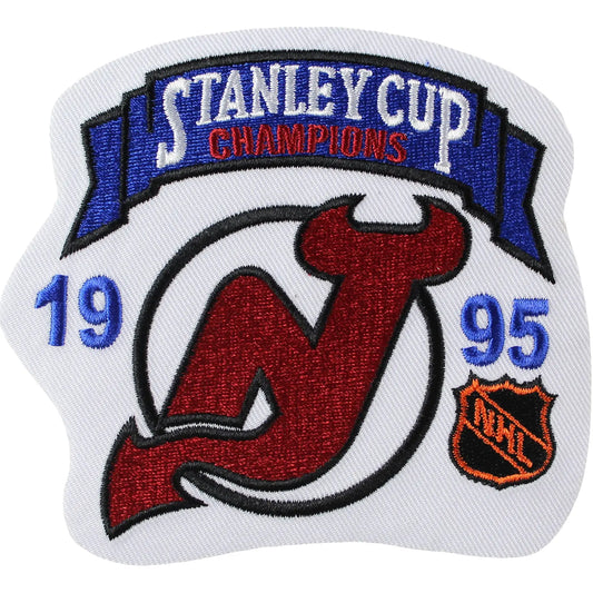 1995 New Jersey Devils Official Patch on Team History Card