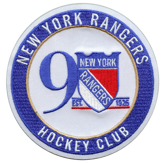 National Emblem New York Rangers Rod Gilbert Mr. Ranger Jersey Patch  (2021), Blue, 4'' Round