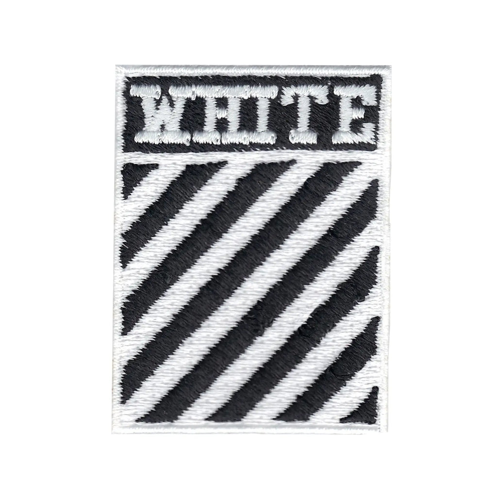 fælde koloni Hvordan White Stripes Box Logo Iron On Embroidered Patch