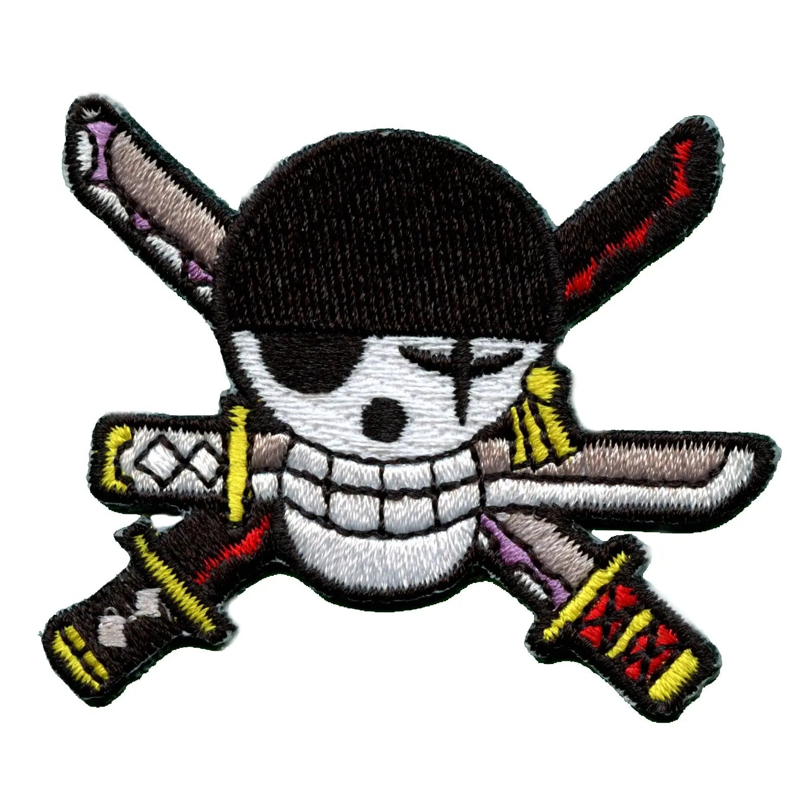 One Piece Anime Zoro New World Skull Embroidered Patch