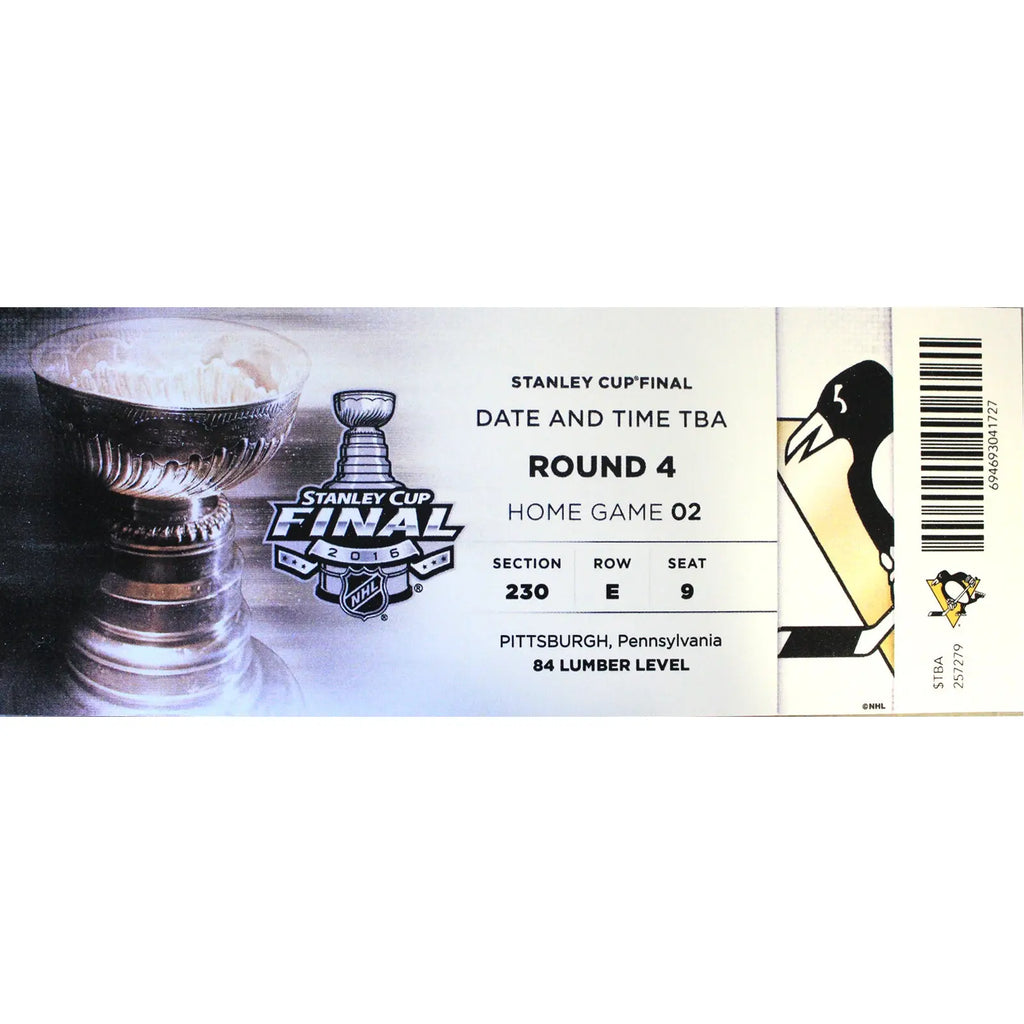 2016 NHL Stanley Cup Final Pittsburgh Penguins MiniMega Ticket