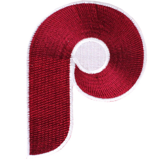 Phillies P 6.5x9.0 cm Embroidered Patch Logo Iron On,Sewing on Clothes.