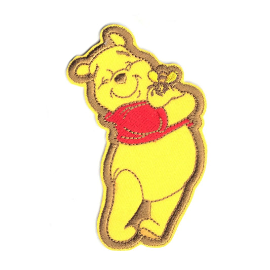 Disney Winnie The Pooh In A Circle Embroidered Applique Iron On Patch