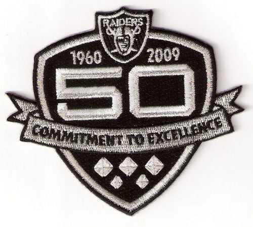 raiders 50th anniversary patch