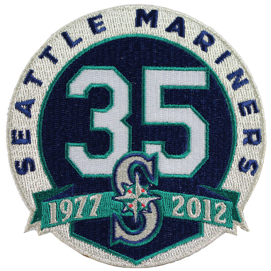 Seattle Mariners 20th Anniversary Iron on Patch 4.75 X 