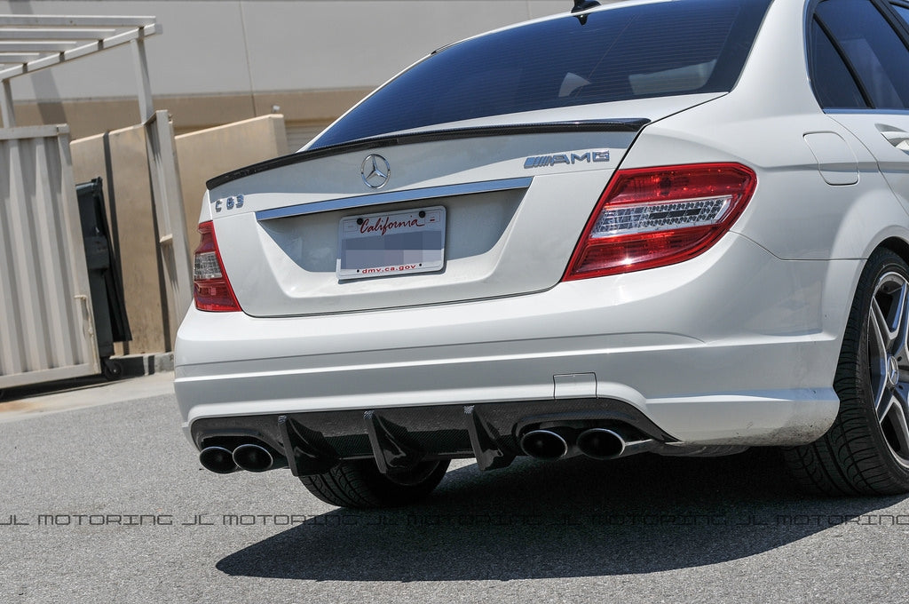 Mercedes W204 C Class Amg Style Carbon Fiber Trunk Spoiler – Jl Motoring