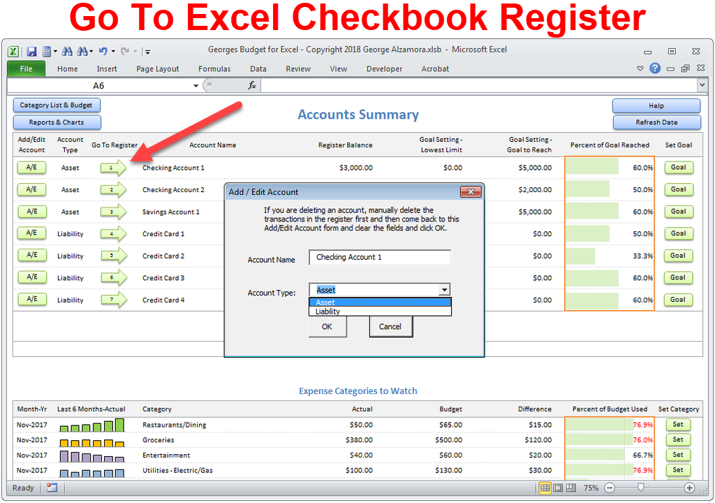 Go To Excel Account Register