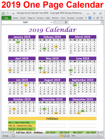 2021 Excel Calendar Planner Template Monthly Yearly Printable Download Buyexceltemplates Com