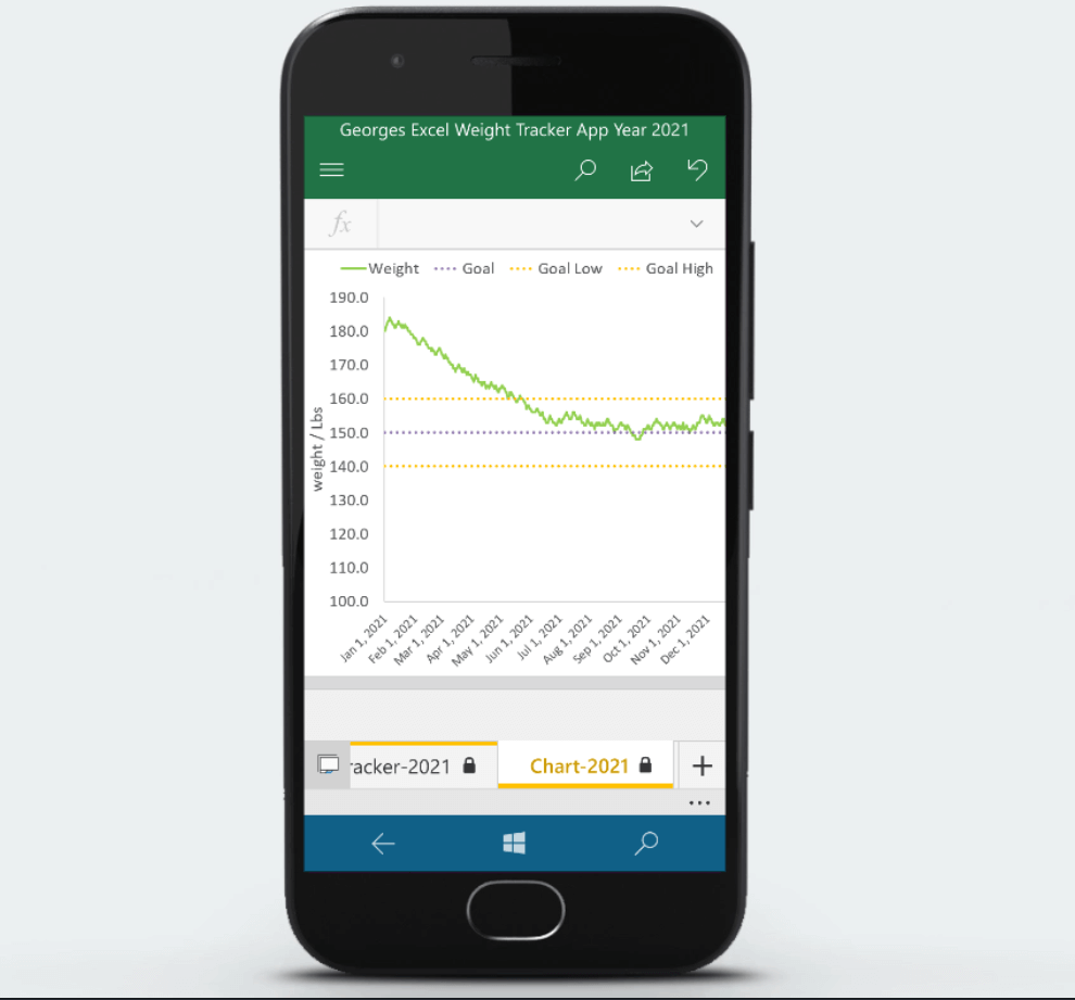 simple weight tracker app